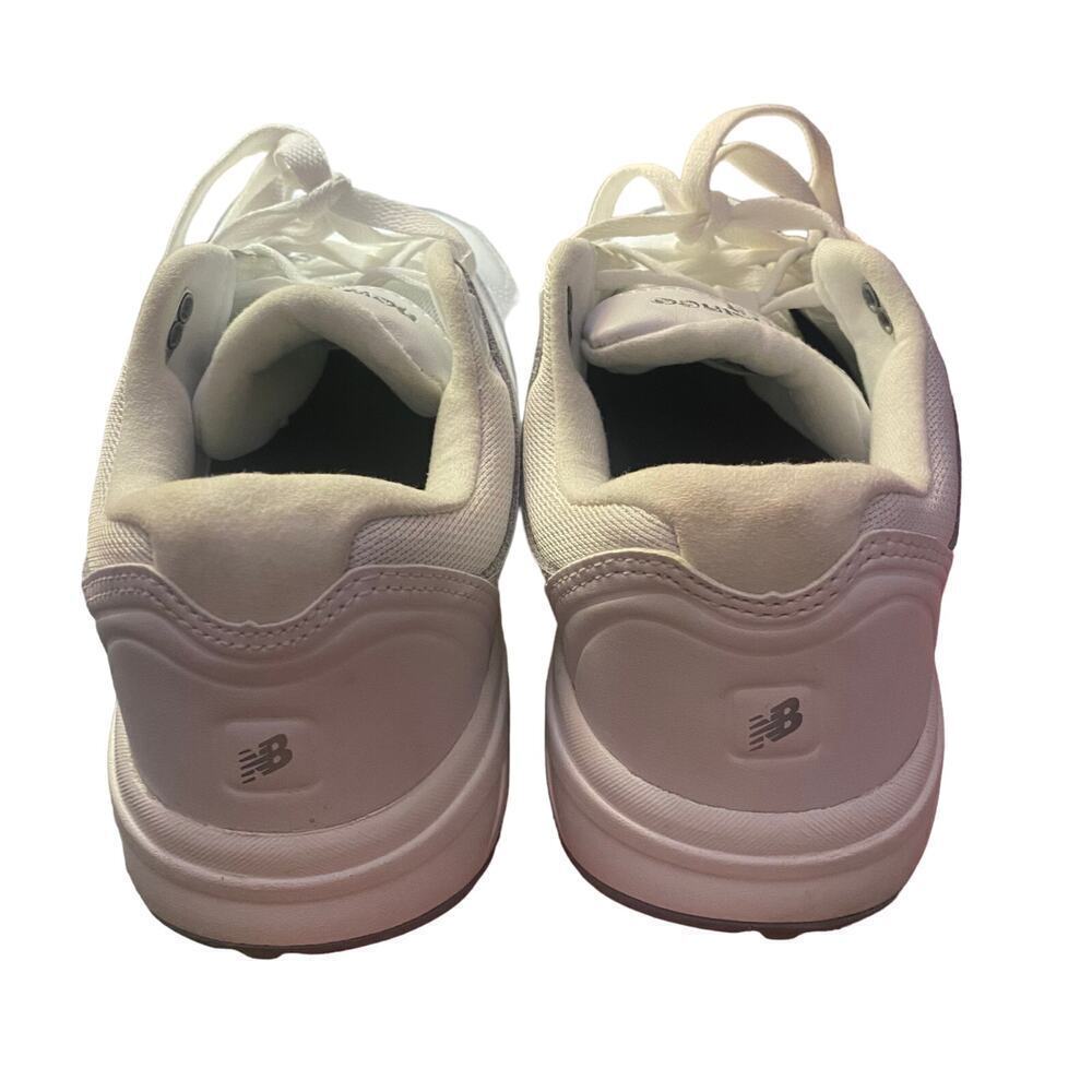 NEW BALANCE Women's Walking Sneakers, White/Gray Leather, 9, #WW813WT - Picture 8 of 12